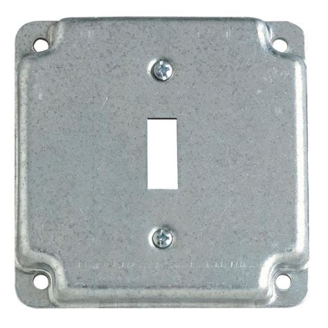 steel city 1-gang square metal electrical box cover|steel city metal box catalog.